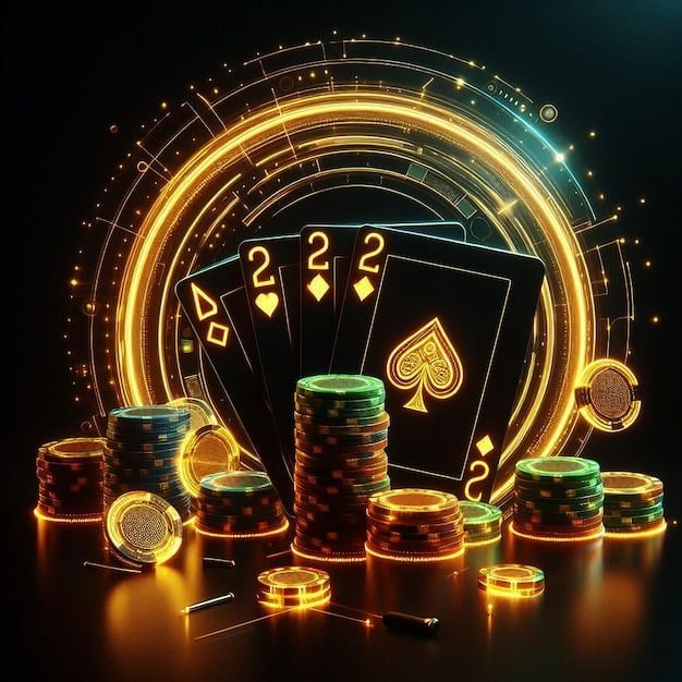 Meja poker langsung dengan dealer dan pemain
